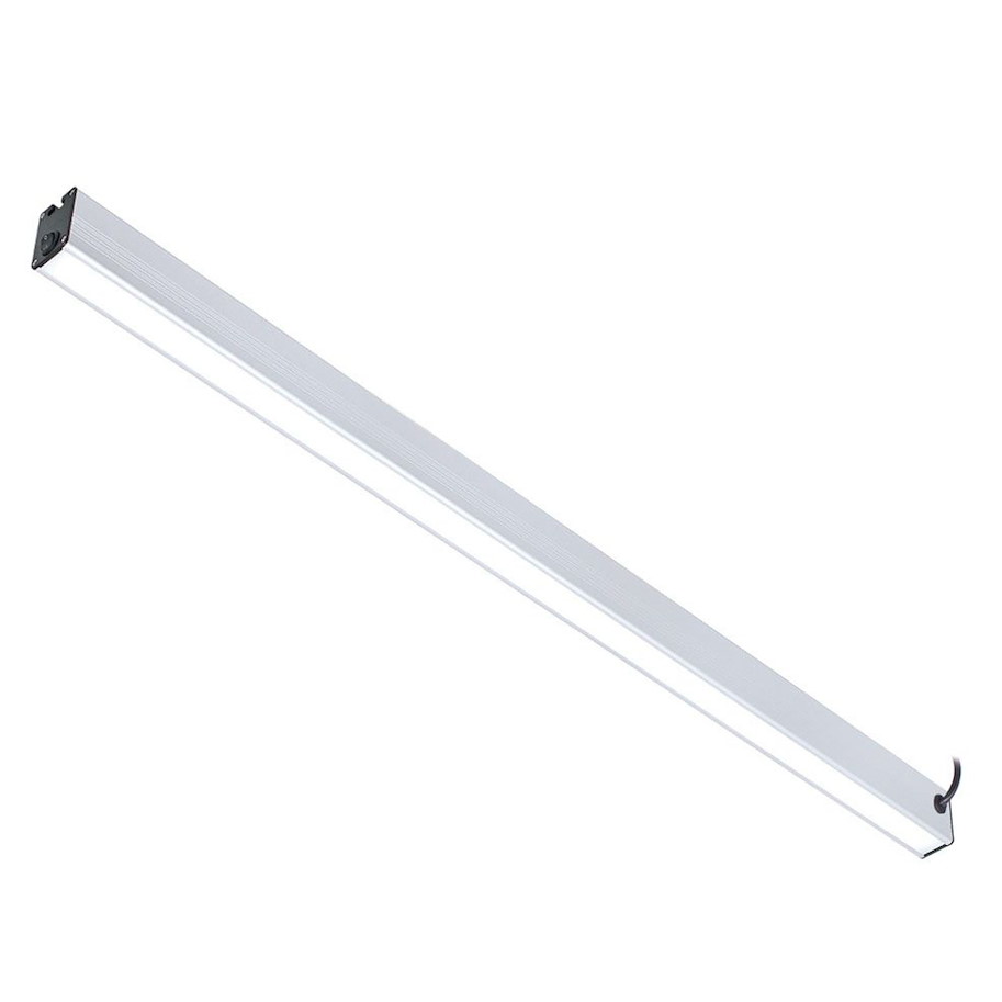 Systemleuchte PROFILED AC, 1500mm, Netzstecker und 3m Anschlussleitung, Abdeckung Mikroprismen, 100°, ~39W, 120-277V AC