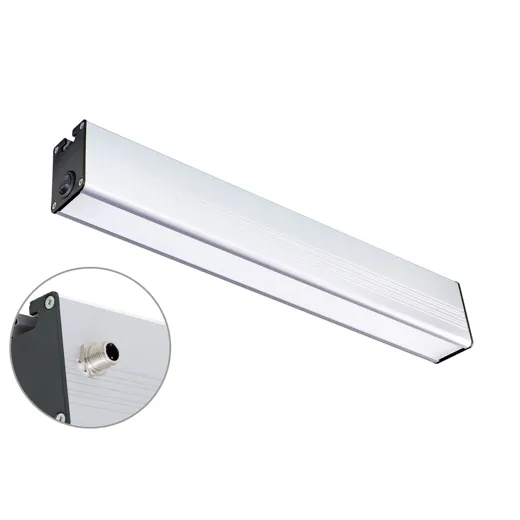 Arbeitsplatzleuchte PROFILED DC 1200mm M12-Anschlussstecker A-kodiert Abdeckung Mikroprismen 100ﾰ ~30W 24V DC