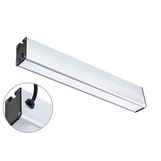 Arbeitsplatzleuchte PROFILED AC 900mm Netzstecker und 3m Anschlussleitung Abdeckung Mikroprismen 100ﾰ ~24W 90-305V AC