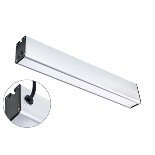 Arbeitsplatzleuchte PROFILED AC 500mm Netzstecker und 3m Anschlussleitung Abdeckung Mikroprismen 100ﾰ ~14W 90-305V AC