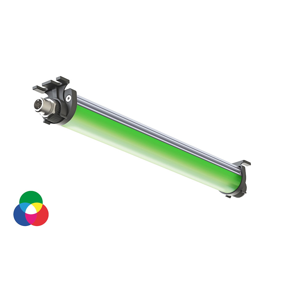Maschinenleuchte SIGNALED II RGB 1520mm 120ﾰ ~158W (R)/~158W (G)/~158W (B) M12-A 24V DC