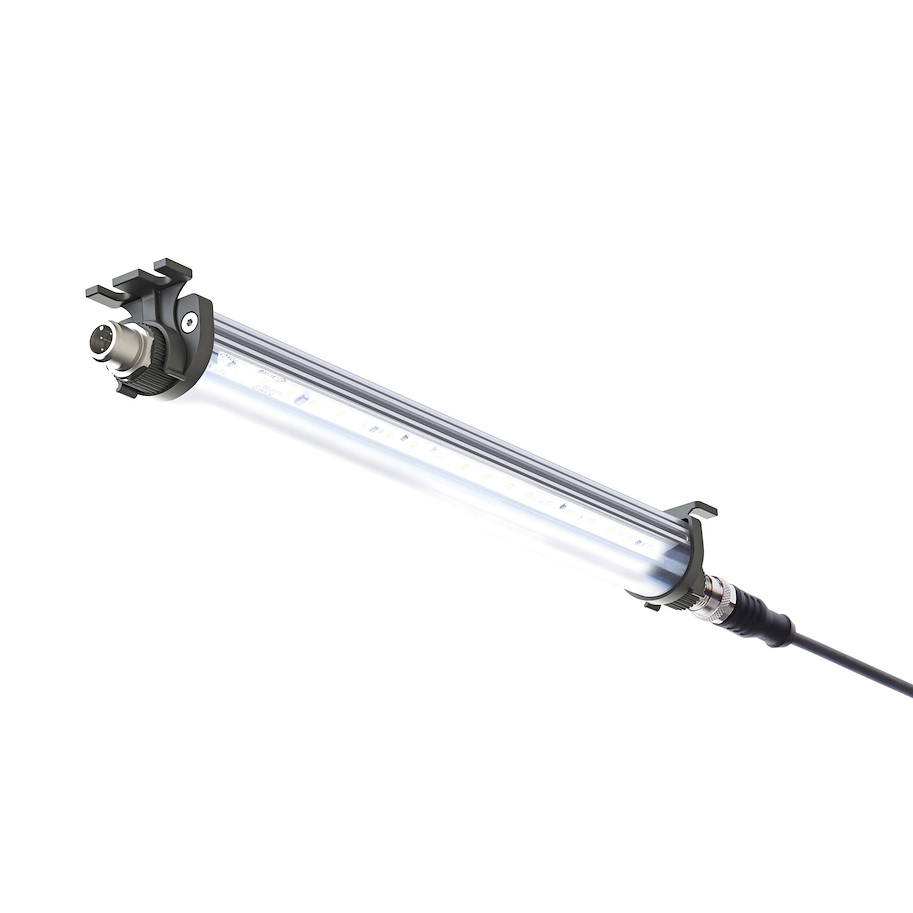 Maschinenleuchte LEANLED II kaskadierbar 1520mm Abdeckung klar 120ﾰ ~37W M12-A 24V DC