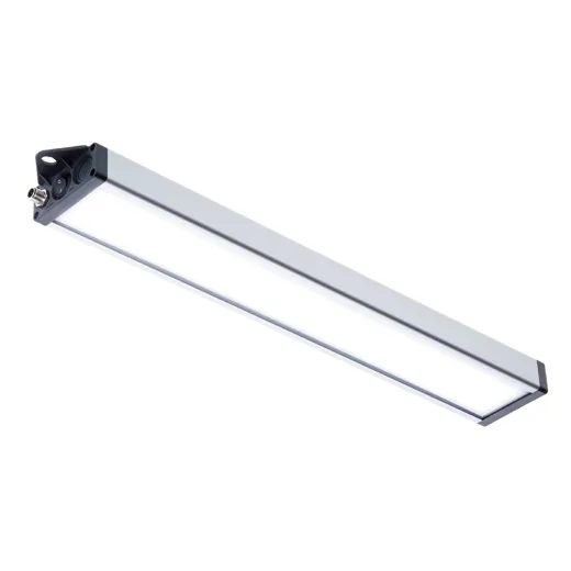 Arbeitsplatzleuchte UNILED SL DC 1545mm Abdeckung Opalweiss 100° ~72W M12-A 24V DC